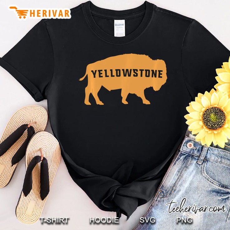 Vintage Yellowstone National Park Retro Bison Shirt