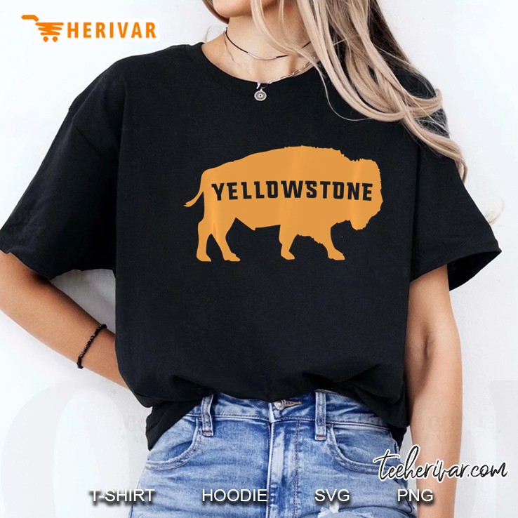 Vintage Yellowstone National Park Retro Bison Hoodie