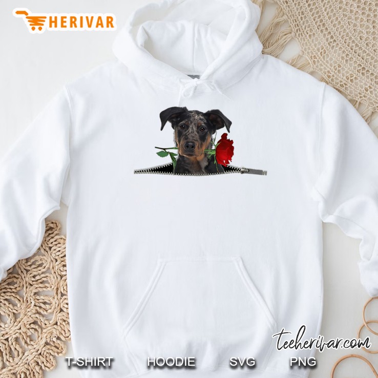 Funny Beauceron Rose Zipper Dog Pocket Lover Gift Hoodie