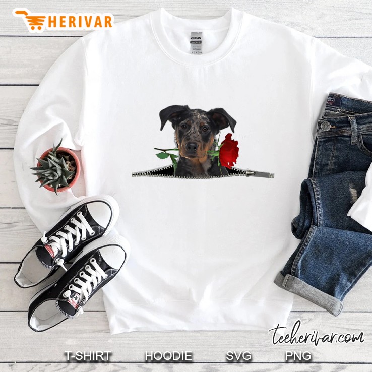 Funny Beauceron Rose Zipper Dog Pocket Lover Gift Sweatshirt