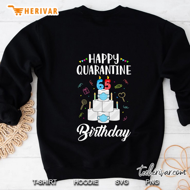 65Th Birthday Gift Idea 1955 Happy Quarantine Birthday Sweatshirt
