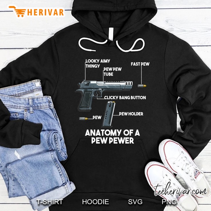 Anatomy Of A Pew Pewer Ammo Gun Amendment Meme Lovers Hoodie