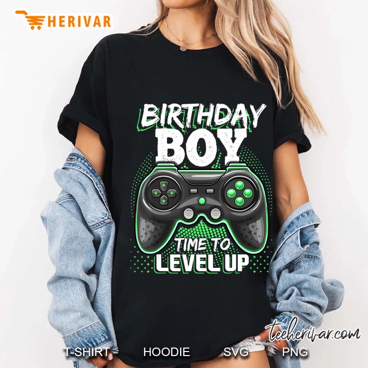 Birthday Boy Time To Level Up Video Game Birthday Hoodie