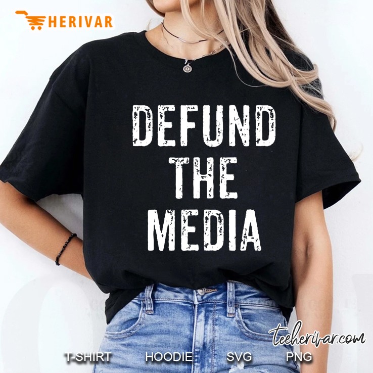 Defund The Media Fake News Political Protest Social Distance Ladies Tee