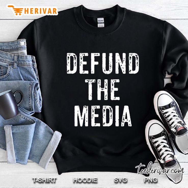 Defund The Media Fake News Political Protest Social Distance Sweatshirt