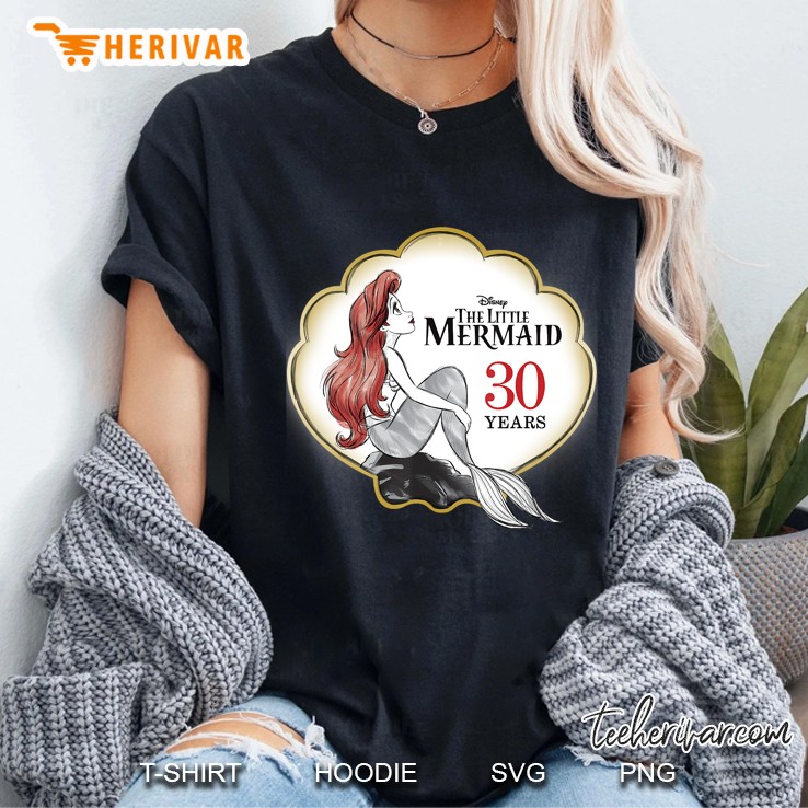 The Little Mermaid 30Th Anniversary Graphic Ladies Tee