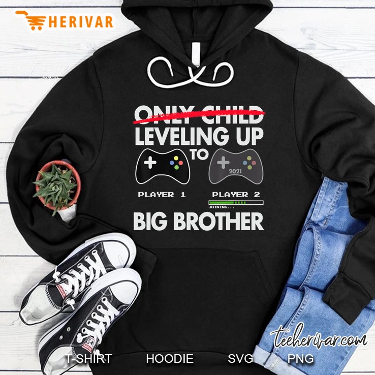 Leveling Up To Big Brother Shirt 2021 - Video Game Player Mugs