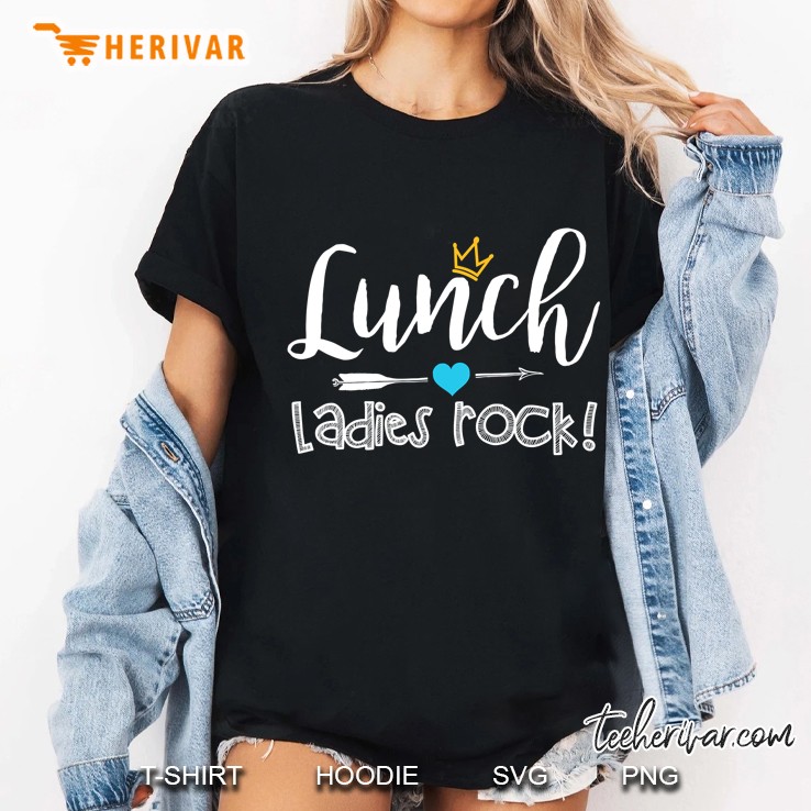 Lunch Ladies Rock! Lunch Lady Squad - Back To School Gift Ladies Tee