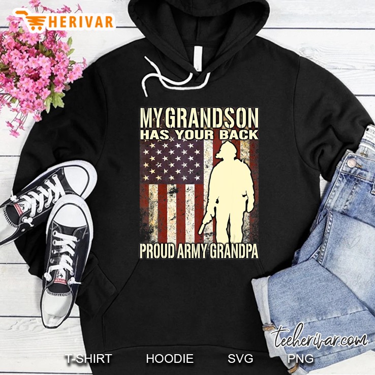 My Grandson Has Your Back - Us Flag Proud Army Grandpa Gift Mugs