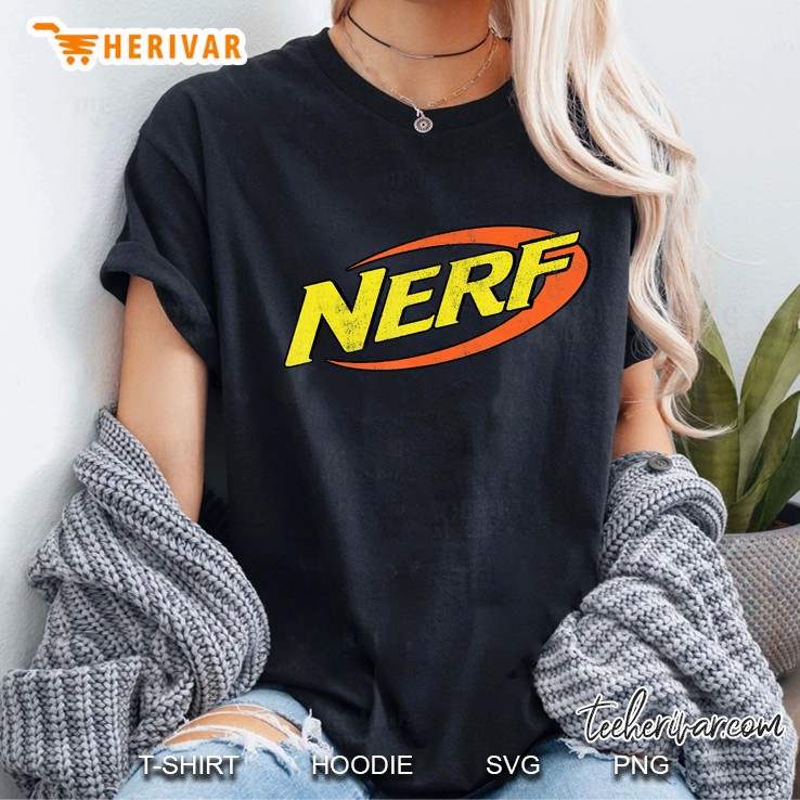 Nerf Classic Distressed Logo Ladies Tee