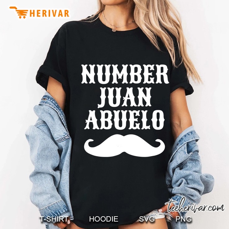 Number Juan Abuelo Spanish Mexican Best Dad Gifts Hoodie