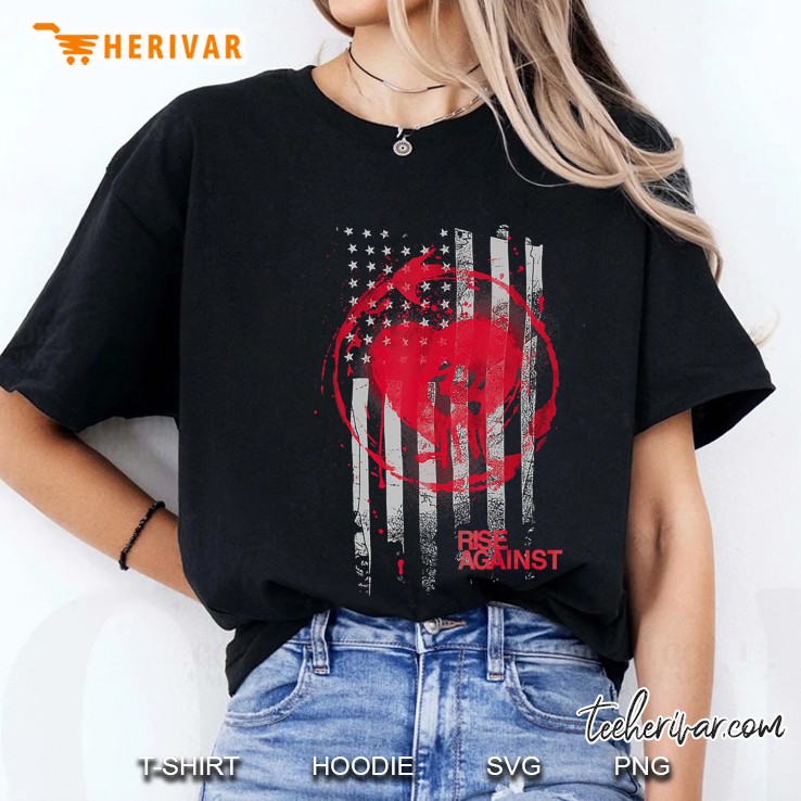 Rise Against- Stained Flag - Official Merchandise Ladies Tee