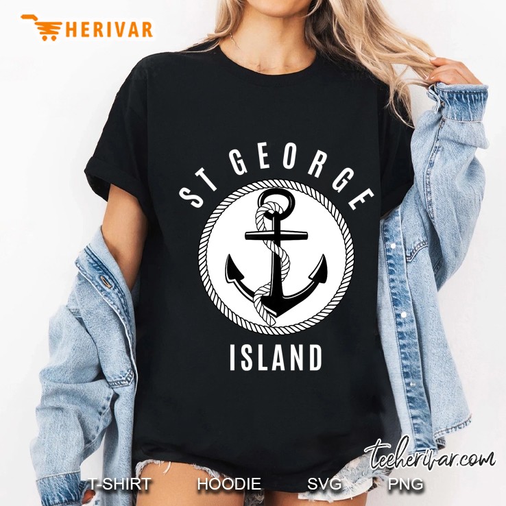 St George Island Anchor And Rope Hoodie