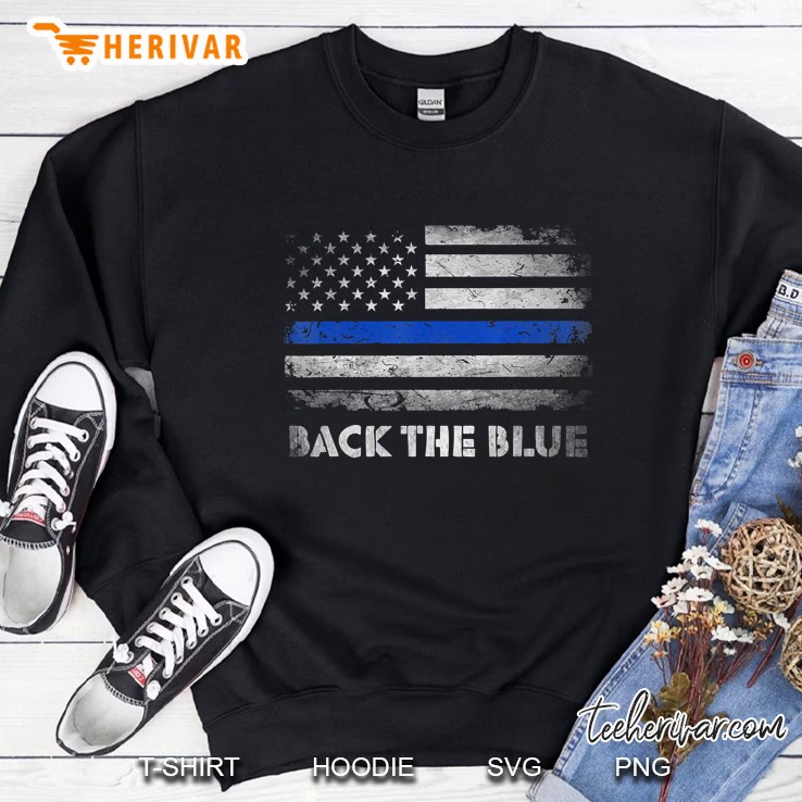 Thin Blue Line American Flag Police Back The Blue Mugs