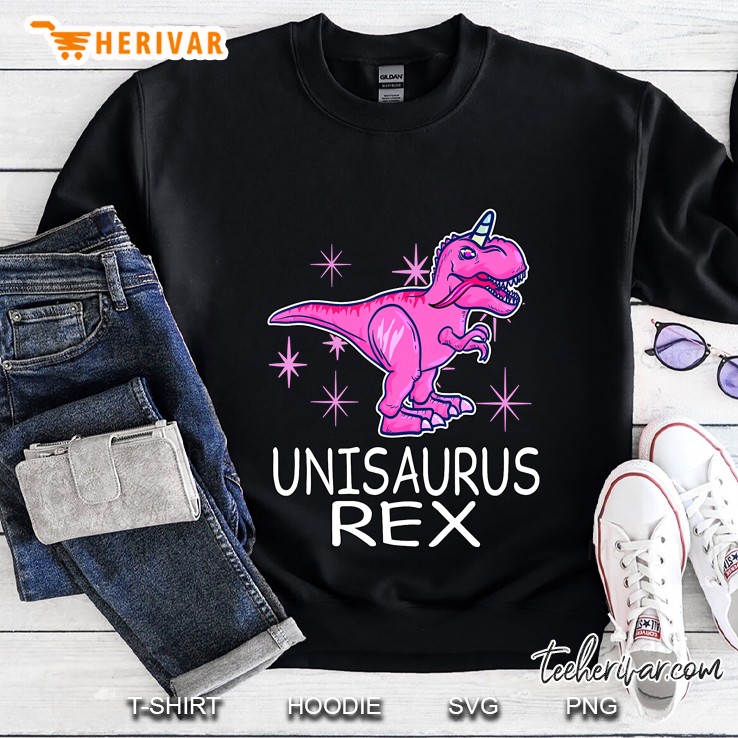 Unisaurus Rex T-Rex Unicorn Dinosaur Sweatshirt