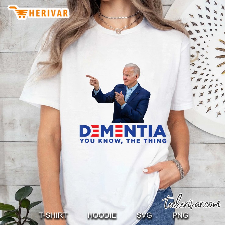 Dementia You Know The Thing - Joe Biden Campaign Logo Parody Ladies Tee