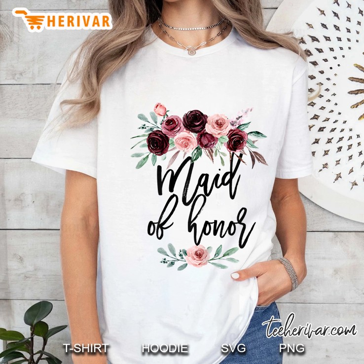 Womens Bridal Shower Cute Wedding Gift For Bridesmaid Maid Of Honor Ladies Tee
