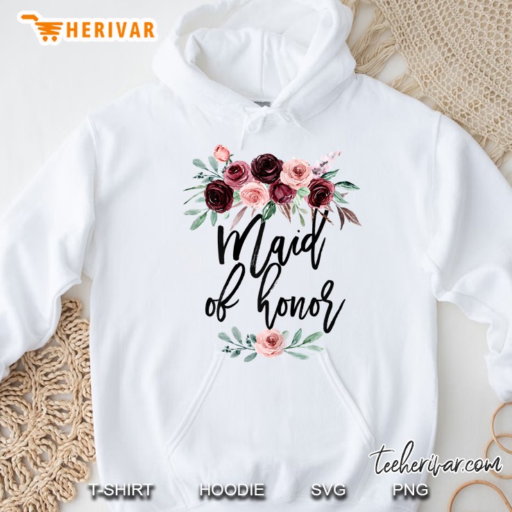 Womens Bridal Shower Cute Wedding Gift For Bridesmaid Maid Of Honor Hoodie