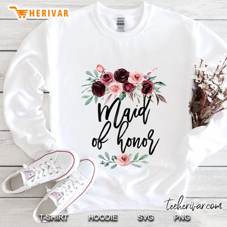 Womens Bridal Shower Cute Wedding Gift For Bridesmaid Maid Of Honor Sweatshirt