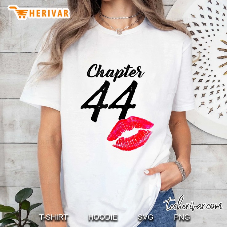 Womens Women 44Th Birthday Lips Chapter 44 Years Old 1976 Ver2 Ladies Tee