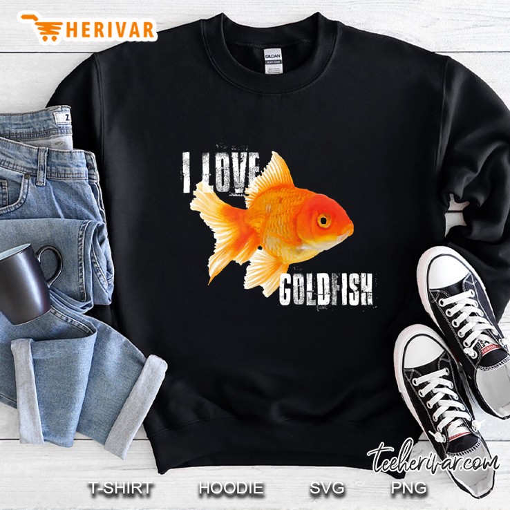 I Love Goldfish For Boys And Girls Sweatshirt