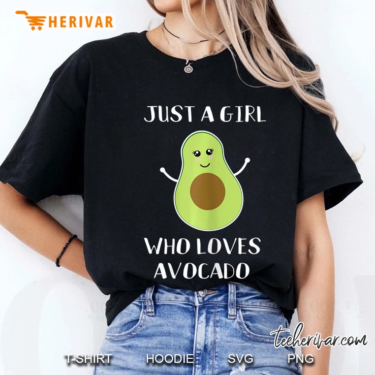 Just A Girl Who Loves Avocado - Funny Vegan Keto Diet Hoodie