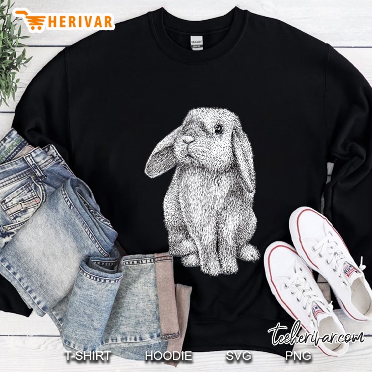 Lop Eared Bunny Rabbit Cute Sweatshirt