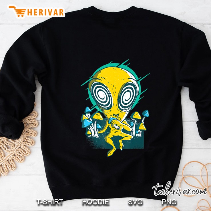 Magic Mushroom Alien Shroom Psychedelic Goa Psy Trance Party Sweatshirt