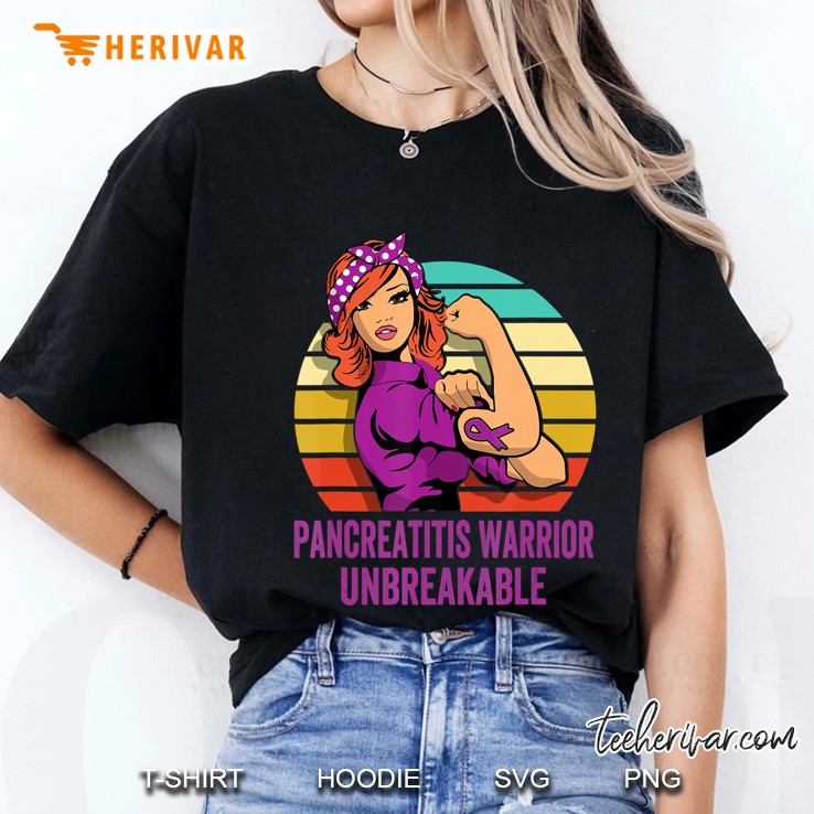Pancreatitis Warrior Shirt Unbreakable Ladies Tee