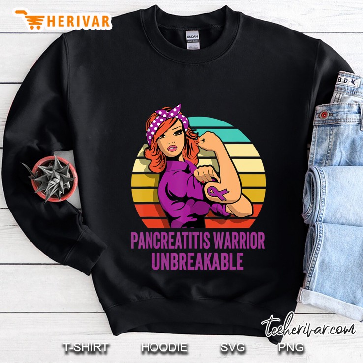 Pancreatitis Warrior Shirt Unbreakable Sweatshirt