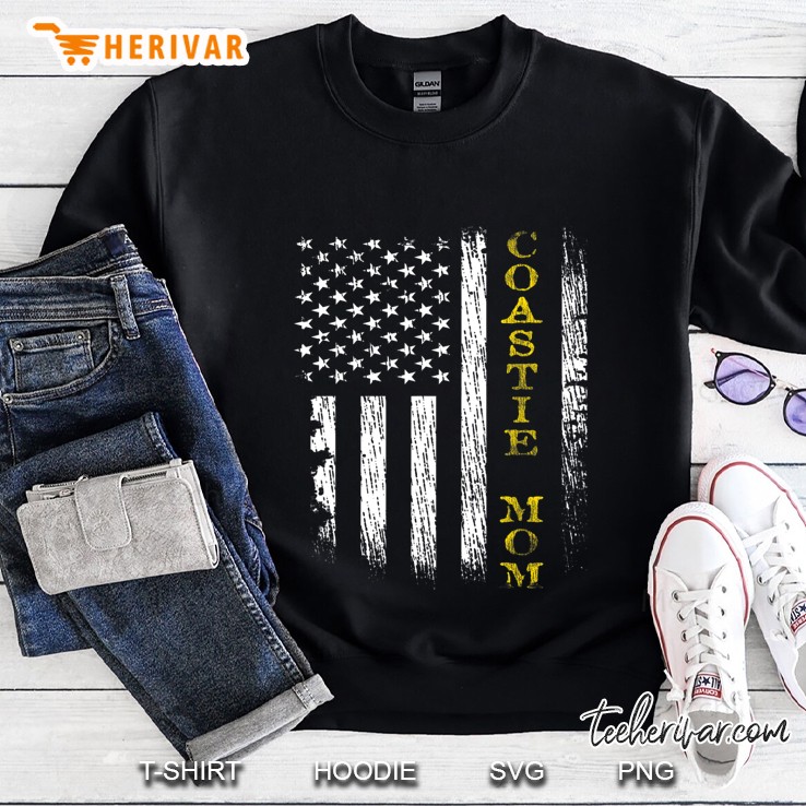 U.S. Coast Guard Uscg Coastie Mom Flag Sweatshirt