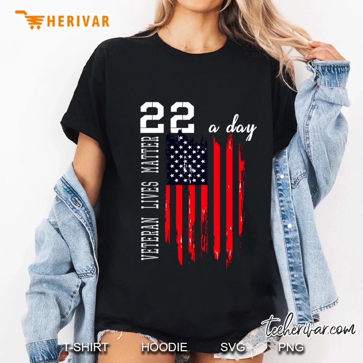 Veteran Lives Matter Suicide Awareness Ptsd Veteran 22 Day Ladies Tee