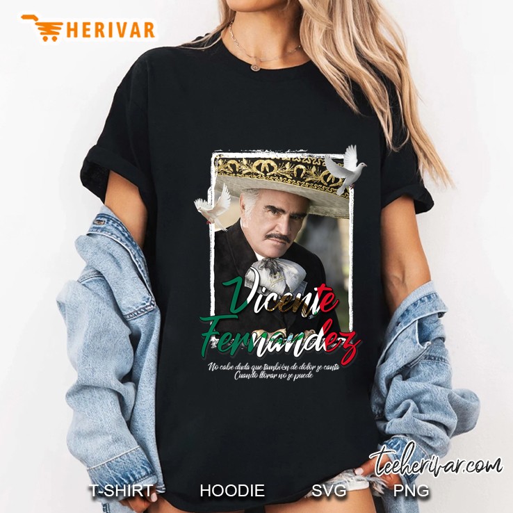 Vicente Fernandez Aca Entre Nos El Rey Mexico Ladies Tee
