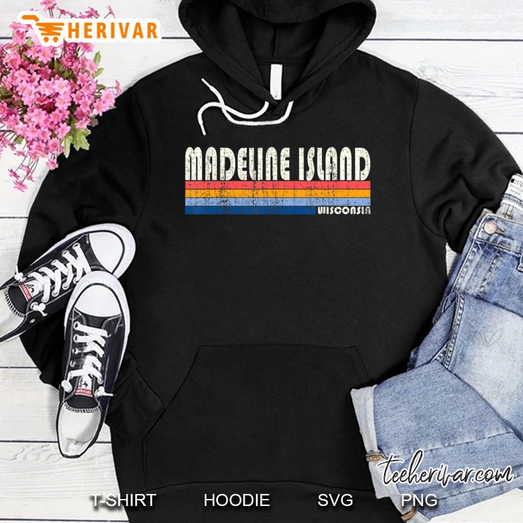 Vintage 70S 80S Style Madeline Island Wi Hoodie