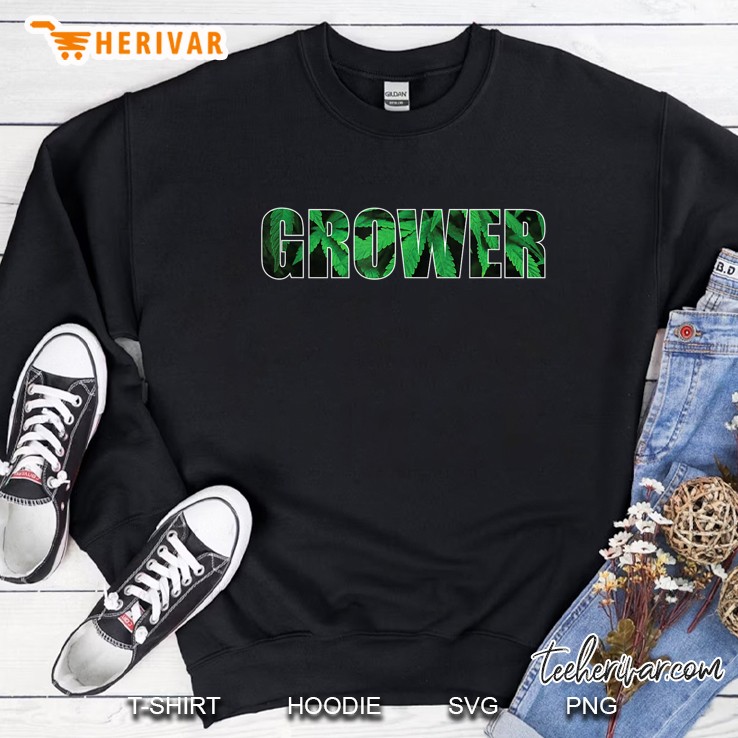 Weed Grower Cannabis Pot Kush Thc 420 Marijuana Stoner Sweatshirt