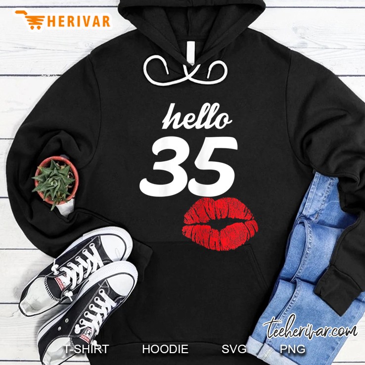 Womens Hello 35 Mom Birthday Gifts For Women
