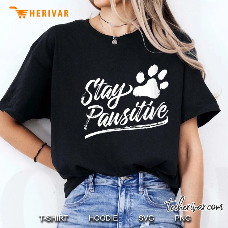 Womens Veterinarian Gift - Stay Pawsitive Ladies Tee