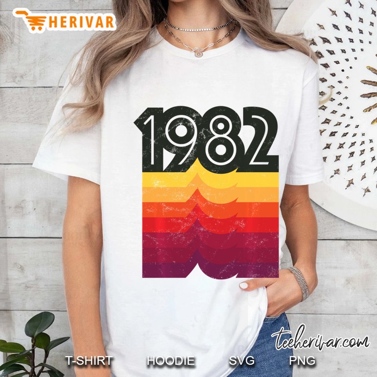 38Th Birthday Vintage Retro 80S Style 1982 Ver2 Ladies Tee