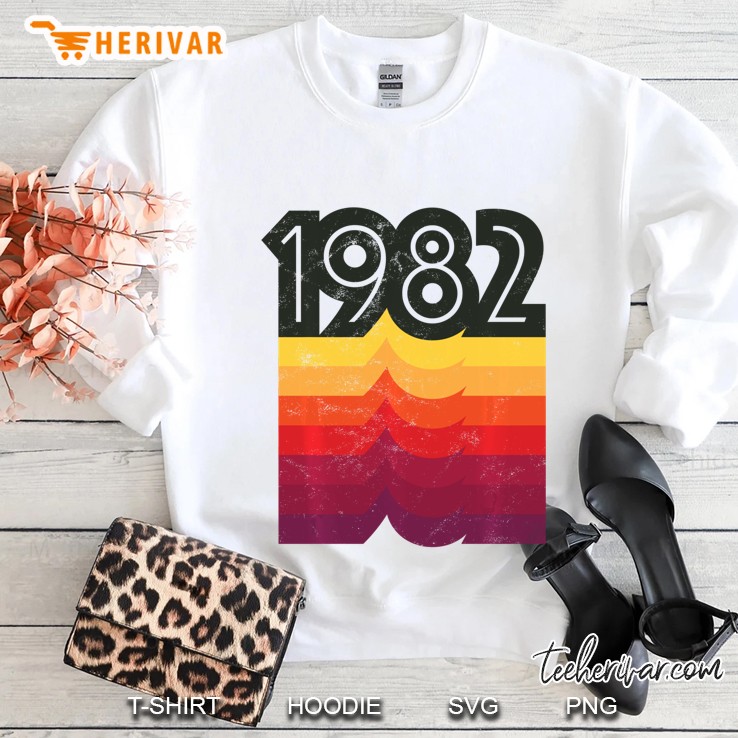 38Th Birthday Vintage Retro 80S Style 1982 Ver2 Sweatshirt