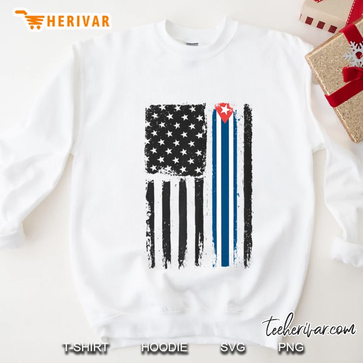 4Th July Cuban Pride Shirt American Flag Gift Men Women Sweatshirt