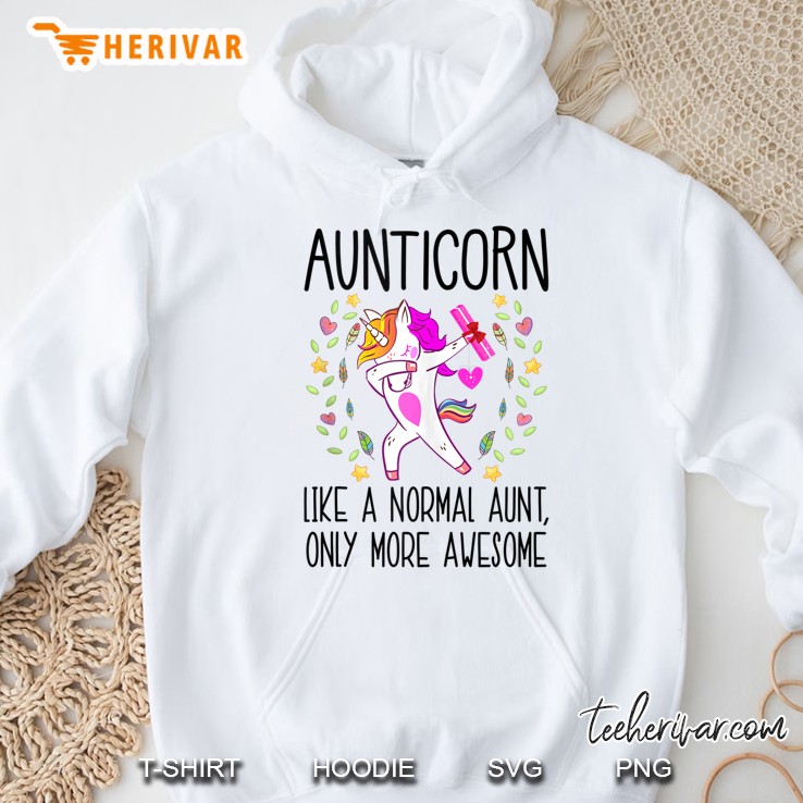 Aunticorn Like An Aunt Only Awesome Dabbing Unicorn Tank Top Hoodie