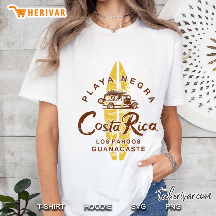 Costa Rica Surfing Playa Negra Vintage Surf Van Retro Ladies Tee