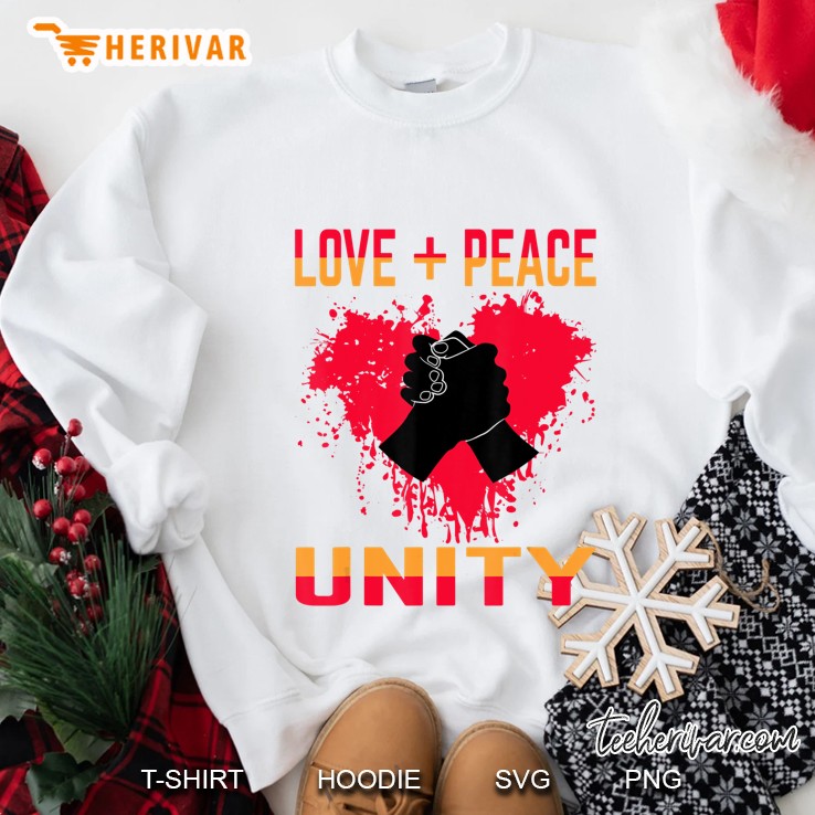 Love + Peace = Unity Tshirt Mugs