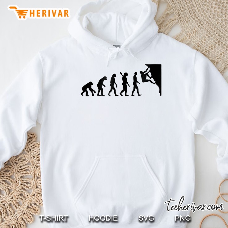 Rock Climbing Evolution Bouldering Master Pro Tee Hoodie
