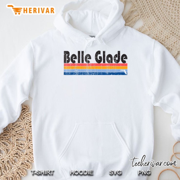 Vintage 80S Style Belle Glade Fl Hoodie