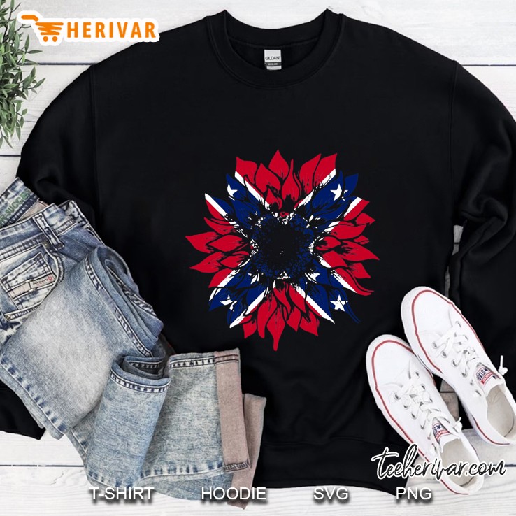 Confederate Flag Sunflower Sweatshirt