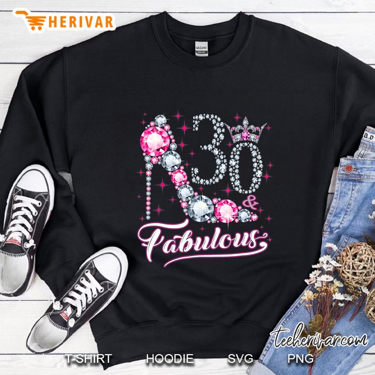 30 And & Fabulous 1990 30Th Birthday Sweatshirt
