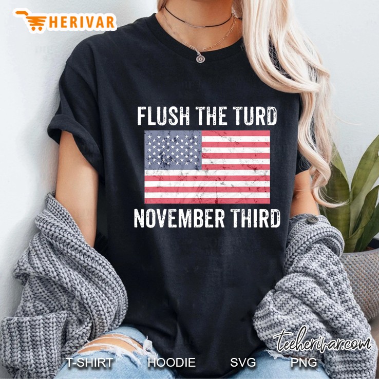 Anti-Trump Election 2020 Flush The Turd November Third Hoodie