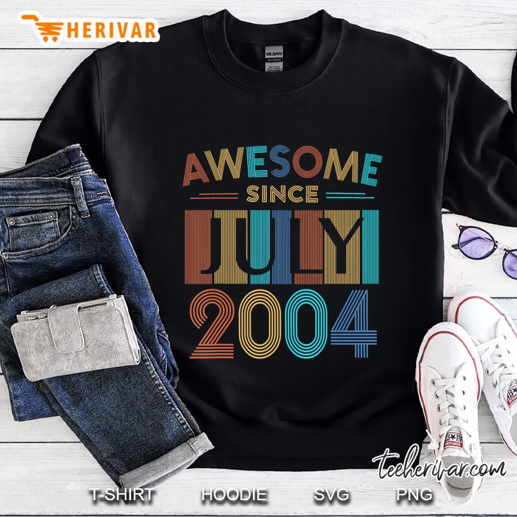 Awesome Since July 2004 16Th Birthday 16 Year Old Sweatshirt