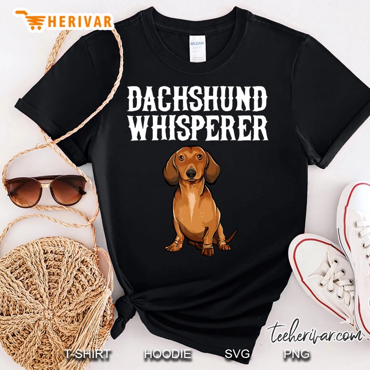 Brown Dachshund Wisperer Funny Dog Lover Shirt